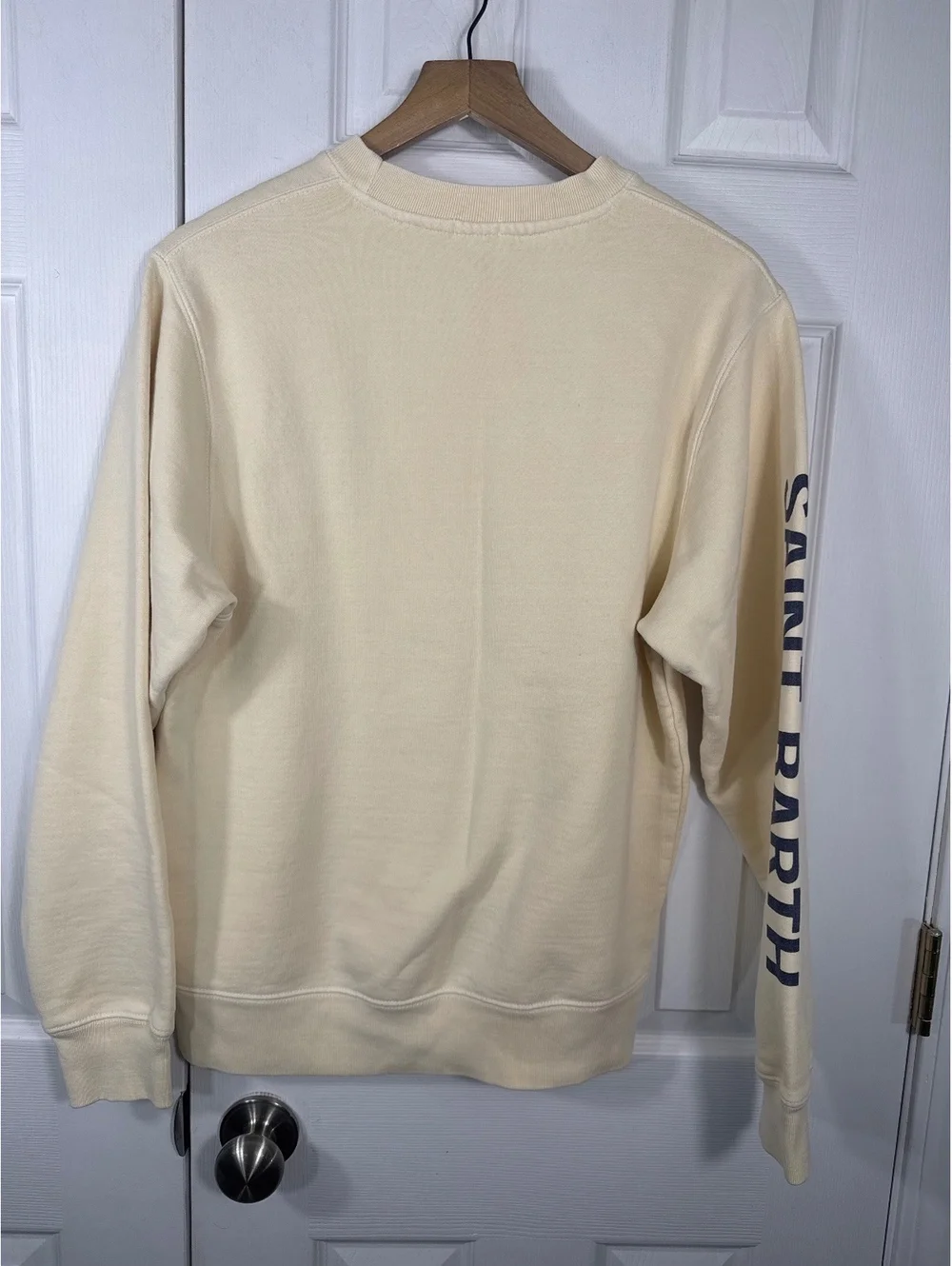 John Galt Cream Baie De St Jean Saint Barth Sweatshirt